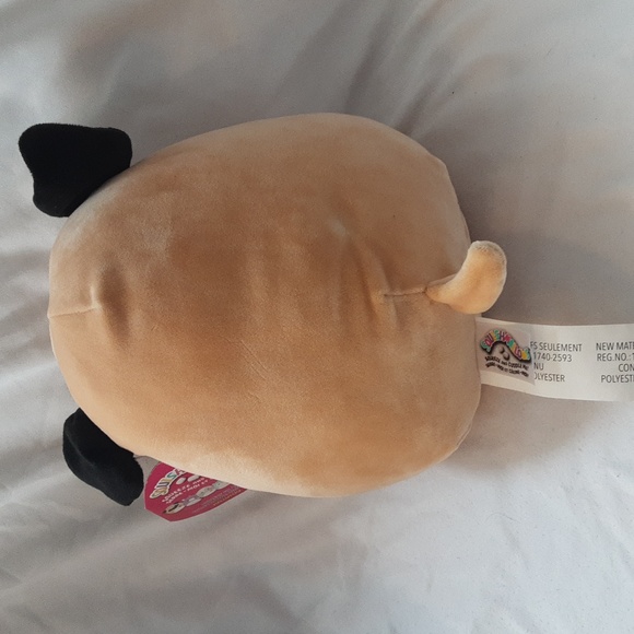 8" Squishmallows - Pam the Pug, 2020 Valentine version, NWT - Picture 2 of 5